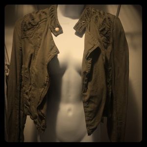 Free People Army Green Jacket Small (2)
